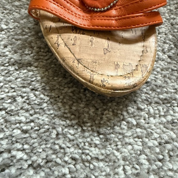 Forever 21 Orange Jewel-Embellished Sandals - Picture 2 of 7